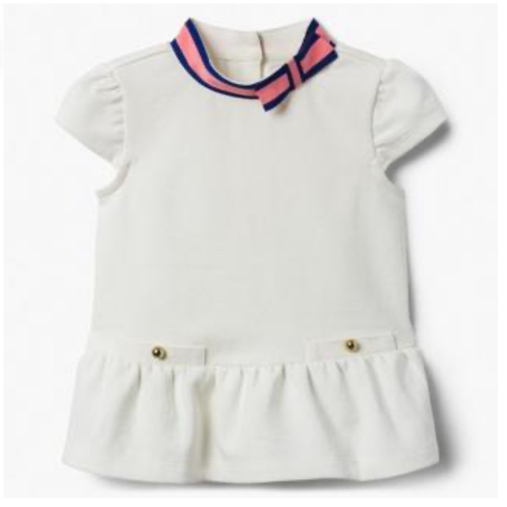 NWT Janie and Jack crisp white top with high collar